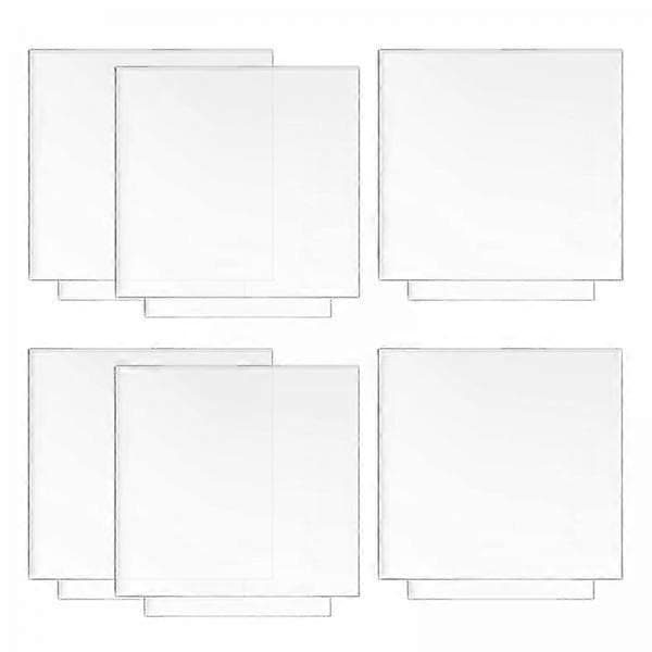 2X Akrylplader til LED-lysfod Klar 2 mm panel til skilte