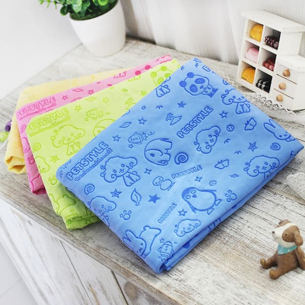 Mikrofiber Hundehåndklæde Ultra Blødt Kæledyr Badehåndklæde Super Absorberende Kæledyr