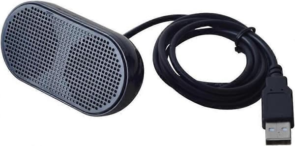 Usb mini-högtalare datorhögtalare driven stereo multimediahögtalare för notebook laptop pc (svart)