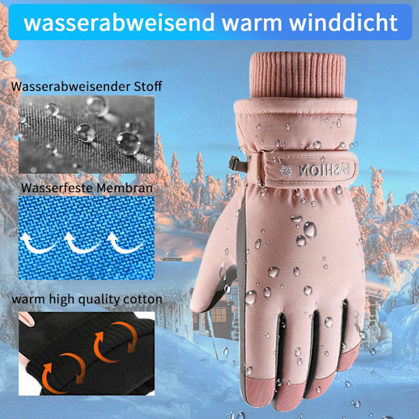 Vantar Varma Touchscreen Vattentäta vinter skidåkning