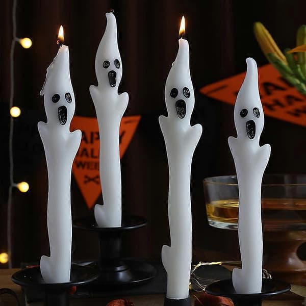 Halloweens bestselgende spøkelse langstanglys atmosfæredekorasjon, lysfestdekorasjon og duftlys