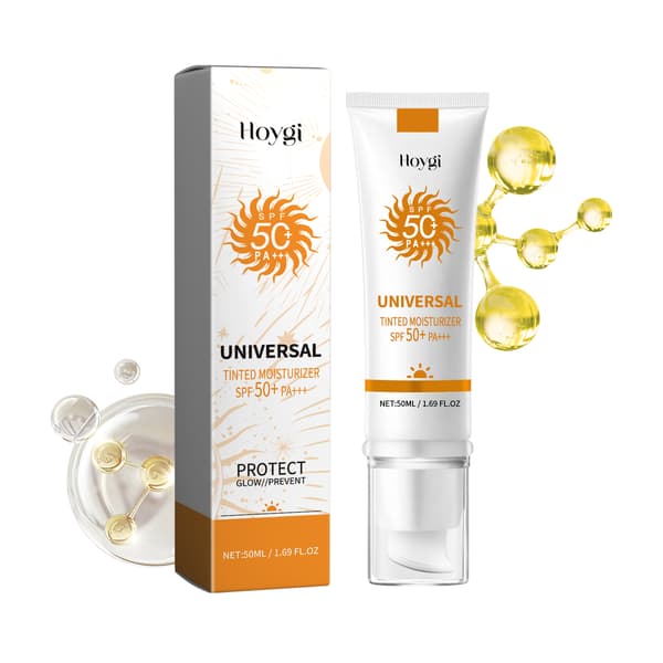 Helt ny 50 ml/boks multifunksjonell foundationkrem, korrigerer hudtonen naturlig.