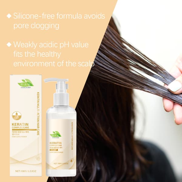 100g/æske Keratin Complex Conditioner - Udglatter spaltede spidser, kruset hår, nærer og giver glans.