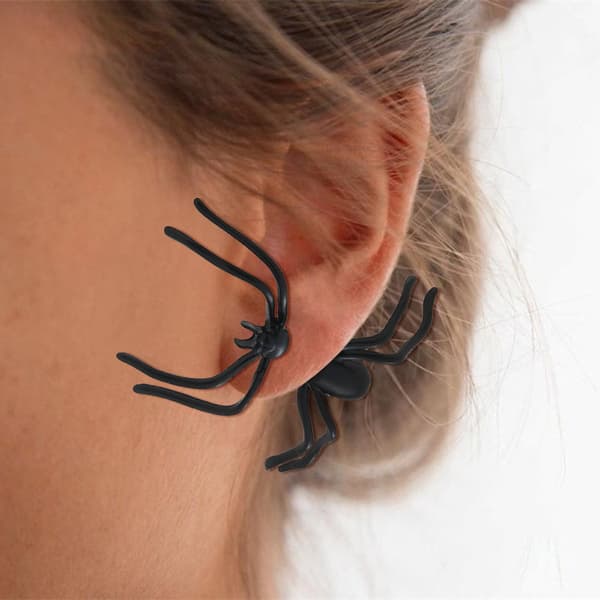 Halloween-pynt, dyre-studs, edderkoppe-øreringe, unisex øreringe