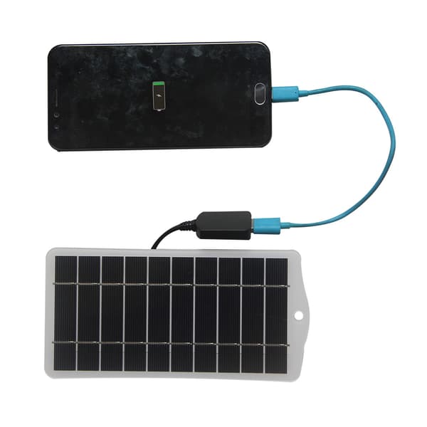 2.5W 5V solpaneloplader til iPhone mobiltelefon powerbank oplader 3.7V-5V
