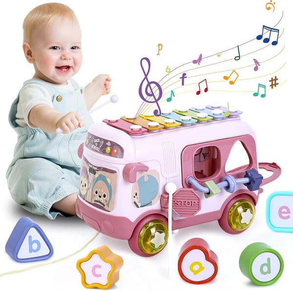 Babyleksaker, bussleksaker, tidig pedagogisk babyleksak