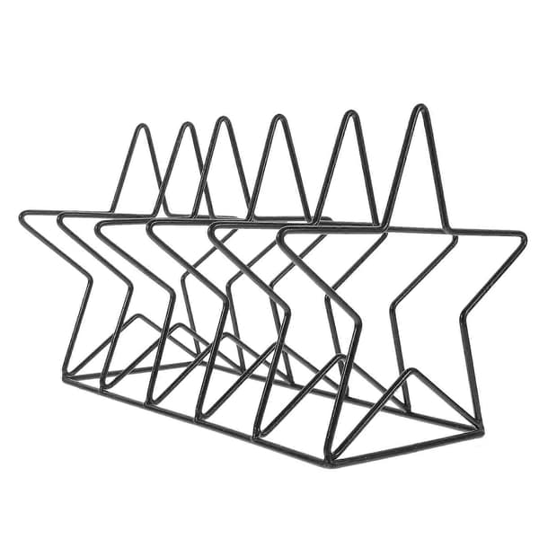 Vinylplate Display Rack Stjerne Filmappe CD Samling Display Rack Bok Rack