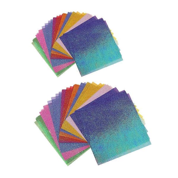 100 st Pärlemorskimrande pysselpapper metallisk pärla scrapbook pyssel