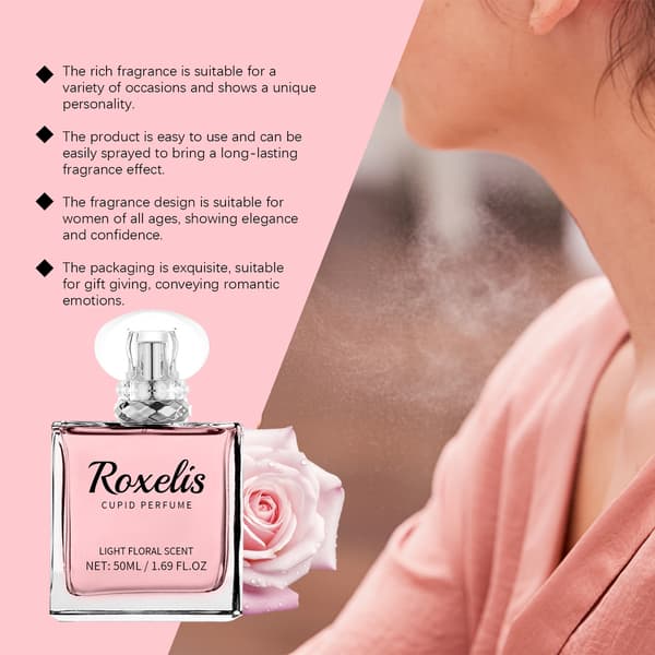 50 ml/æske Eau de Parfum, langvarig let duft til kvinders håndled, frisk og delikat Cupid blomsterduft, nicheparfume.