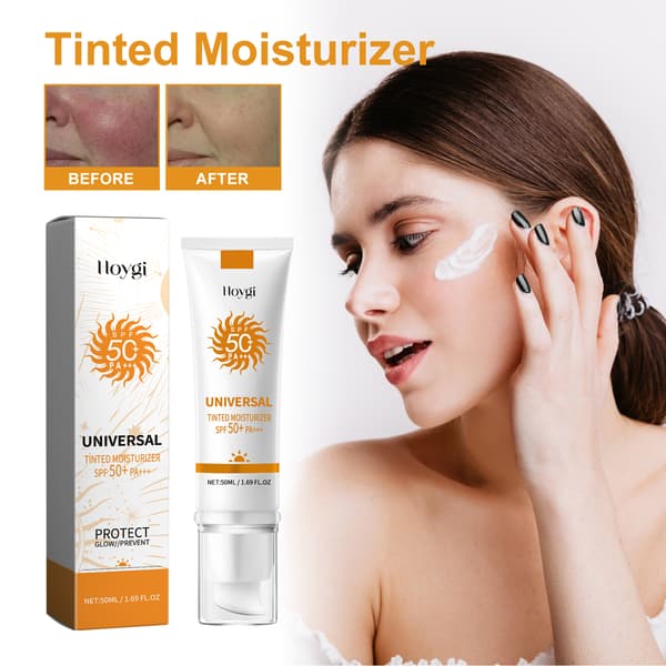 Helt ny 50 ml/boks multifunksjonell foundationkrem, korrigerer hudtonen naturlig.