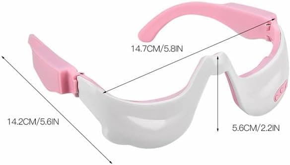 Øjenmassager, 3D Mikrostrømpuls Øjenafslappende Massager Opvarmningsterapi Akupressur Træthed Træthed Rynkereducerende Blodcirkulation
