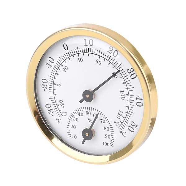 Indendørs Analog Termometer Hygrometer Luftfugtighed Temperaturmåler 58mm Husholdning