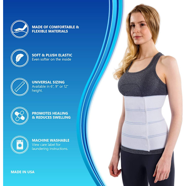 Elastisk formande postpartum magbälte midjestöd 23cm wide S-75CM
