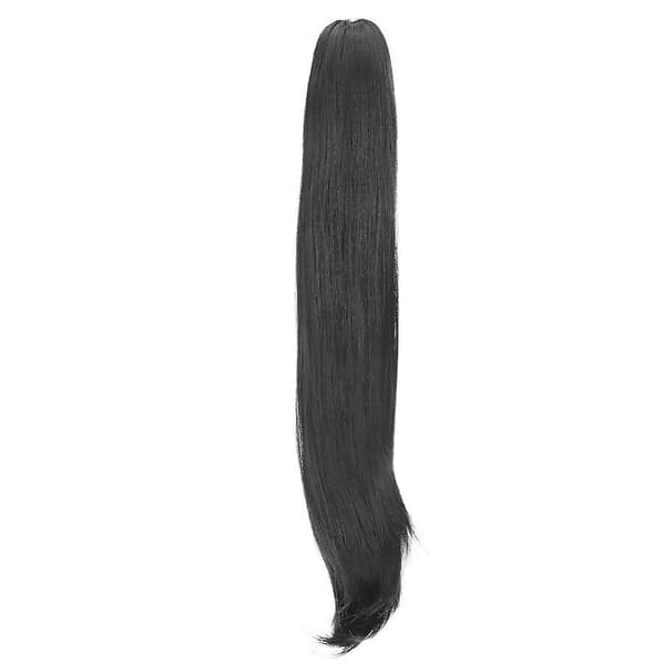 22\" lang glat hestehale-extension med klemme til kvinder black brown