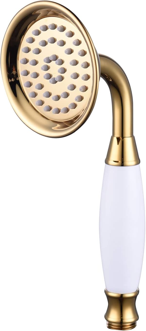 Brusthåndtag til badeværelse i messing, håndholdt bruser, bærbar, kun guld, universal massagehåndbruser, BS126