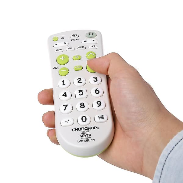 Stor universell fjernkontroll for de fleste TV-modeller - Sensitiv TV-kontroller med avansert programdesign - Tilbehør