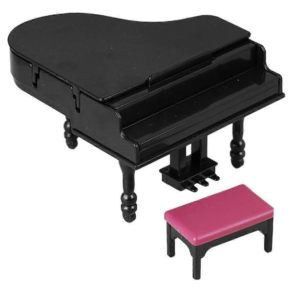 1 set minihus pianopall dockhus musikinstrument dockhus prydnader