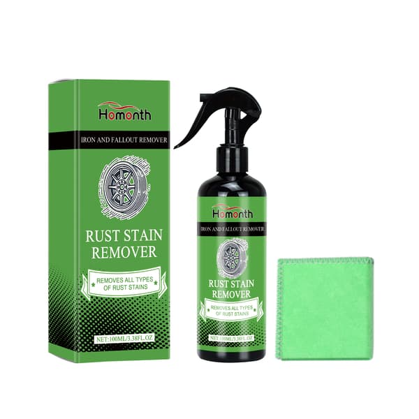 NY Felg Rustfjerner Spray (100 ml flaske + 1 klut/eske) - Rengjør, fjerner rust, polerer og vedlikeholder bilfelger.