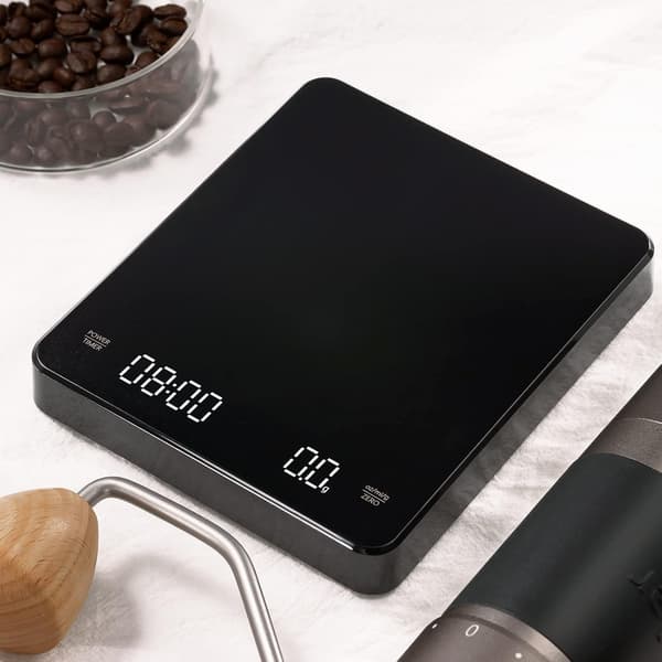 Digital Kaffevåg med Timer - Kaffevåg, Espresso-Våg, 3000 g (Svart)