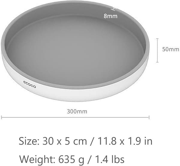 Multifunksjons roterende krydderstativ for kjøkkenoppbevaring, roterende krydder- og krydderstativ grå og hvit (1 pakke, grå)