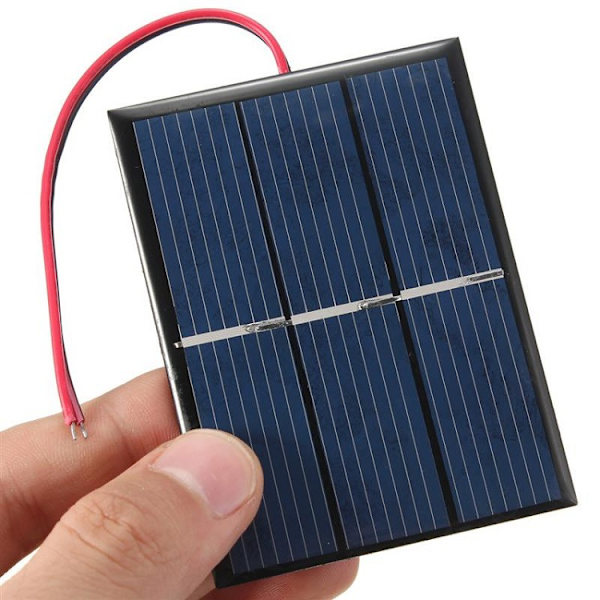 0.65W 1.5V solpanel med tråd sollimbräda DIY solpanel 60*80MM