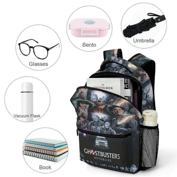 v48 Ghostbusters Rygsæk Skoletaske Børnebogtaske Casual Daypack til Drenge PigerxsSJB48