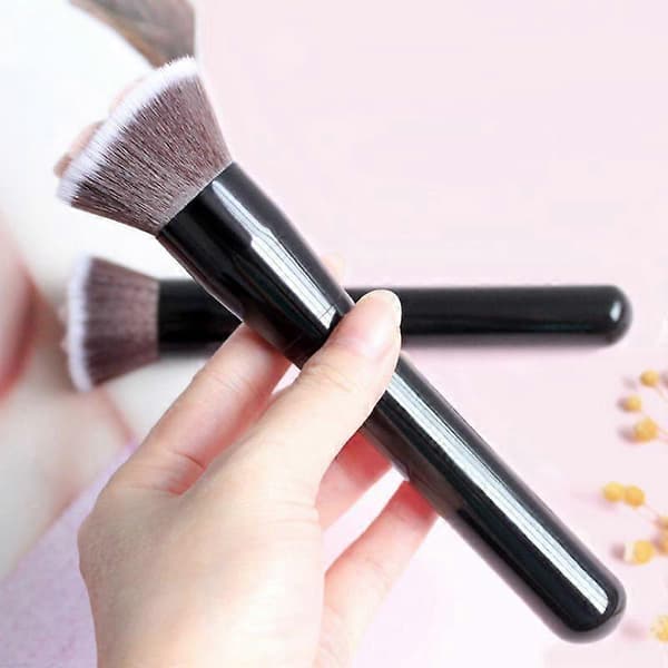 Katteklo Foundation Makeupbørste - Professionel Makeupbørste, Makeup Blush Børste, Concealer Børste, Contouring Børste, Makeup Værktøj (2 stk.)