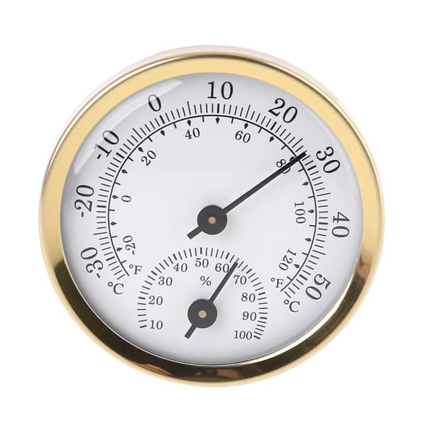 Inomhus Analog Termometer Hygrometer Luftfuktighet Temperaturmätare 58mm Hushåll