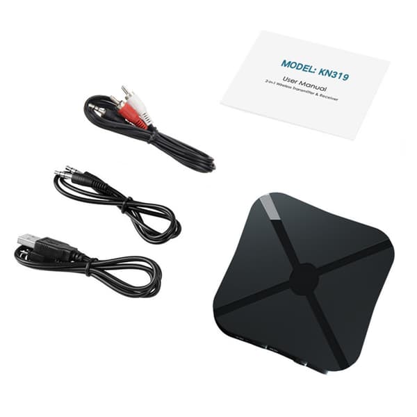 Bluetooth sender og modtager 2-i-1 adapter til TV, bilhøjttalere, mobiltelefoner og computerlyd