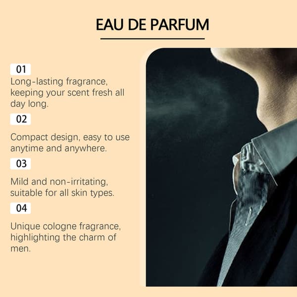 10 ml/boks Eau de Toilette Spray for menn, Köln, sitrusduft, frisk og sjarmerende, bærbar og langvarig duftspray