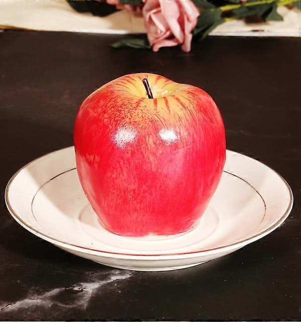Julegaveideer: Eplelys, fruktlys, bursdags- og julepynt S 5.5*5.5*4.5CM