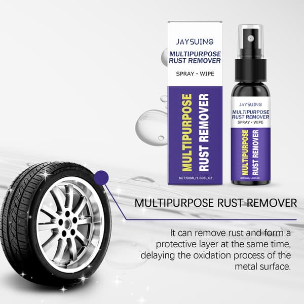 Metallrustfjerner (50 ml/boks) - Multifunksjonelt polerings- og oppussingsmiddel for bilfelger, rustfjerner for kraner i rustfritt stål