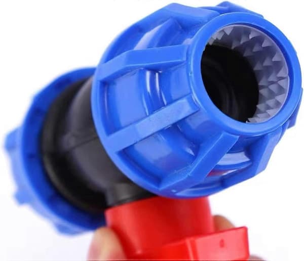 (NY) 20 mm MDPE PE Kugleventil, MUFF, Vandrør Kompressionsfitting MDPE PE Vandrør Plast Kompressionsreducer Fitting MUFF 20 x 20 mm