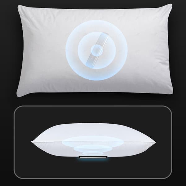 Side Pillow Speaker Bone Conduction BT Sleeping Headset White Noise Wireless Sleep Aid Speaker Hvid Standard