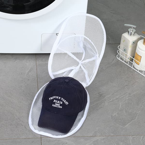 Hattevaskepose anti-deformasjonsnettpose polyester vaskemaskin hattnettpose