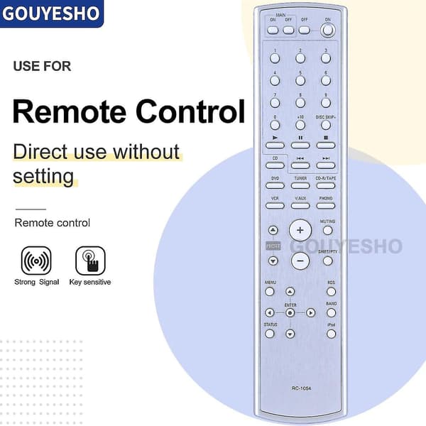 Ny Rc-1054 Fjernkontroll Passer Til Denon Dra-700ae Dra700dab Av-mottaker