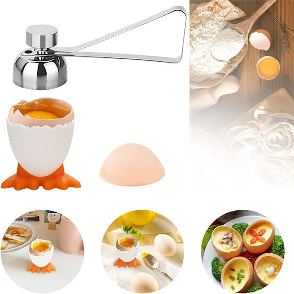 6 stk. eggkoppsett morsomme eggkoppsett eggkoppsett eggstativ eggbeholder for baking, frokost, dessert