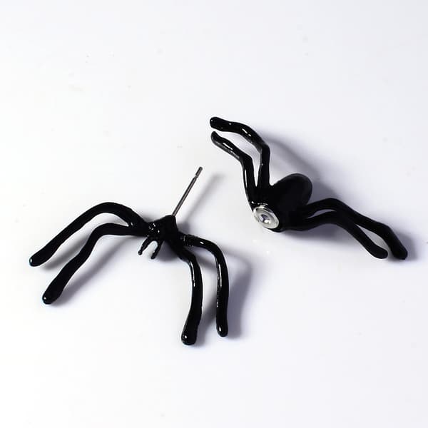 Halloween-pynt, dyre-studs, edderkoppe-øreringe, unisex øreringe