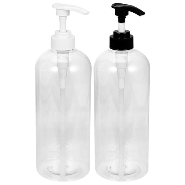 2 st klar tvålpump med pump plast handtvålpump tvålpumpflaskor 1000ml