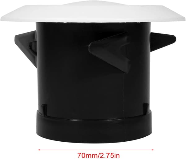 Justerbare luftventiler, 4 størrelser af loftdiffusorer Udstødningsforsyningsventil Luftventil Anemostat Ventilationsrørcover (75 mm)