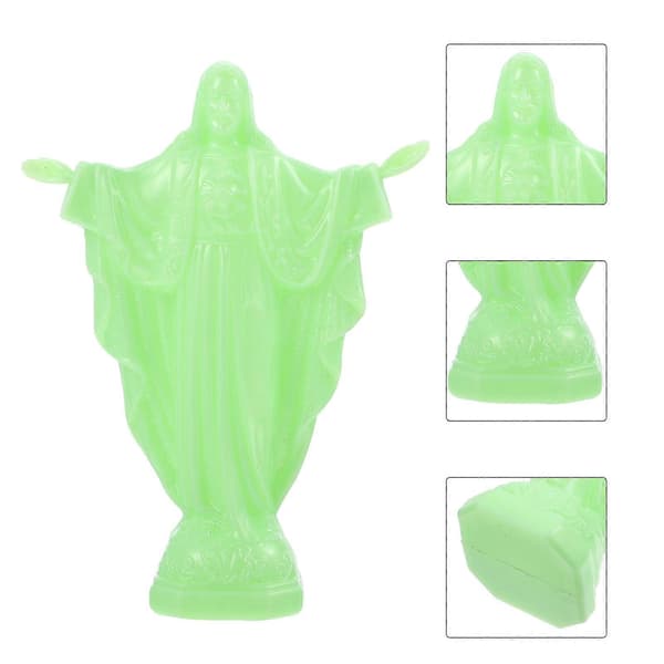 Jesus Statue Pynt Kreativ Religiøs Ornament Unik Skrivebordsdekorasjon