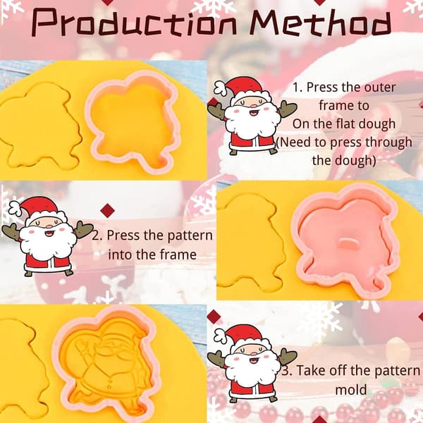 Plast Pepparkaksgubbe Snöflinga Kakform Set