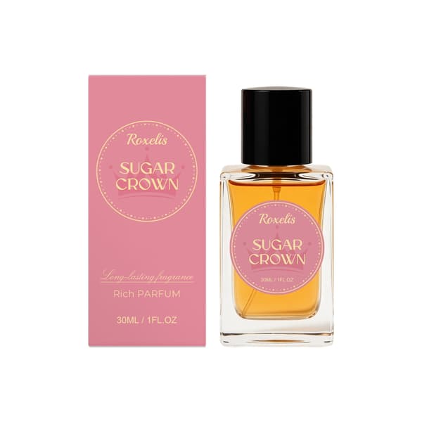 30ml/æske Sugar Crown Eau de Parfum - Sød duft, naturlig holdbarhed, unik og sofistikeret, perfekt til dates, delikat og bærbar.