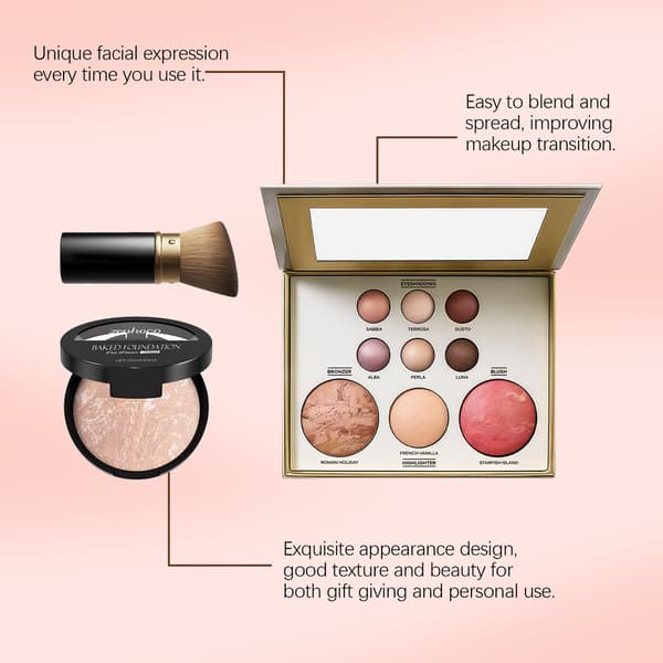 NY Makeup Palet Sæt 03# (1 sæt/æske) - Multifunktionelt Makeup Værktøjssæt til Scenemakeup, Let Makeup, Nude Makeup, Bærbare Touch-ups