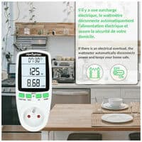 Wattmeter - Ta kontroll over energikostnadene - Digital visning av elektrisk effekt