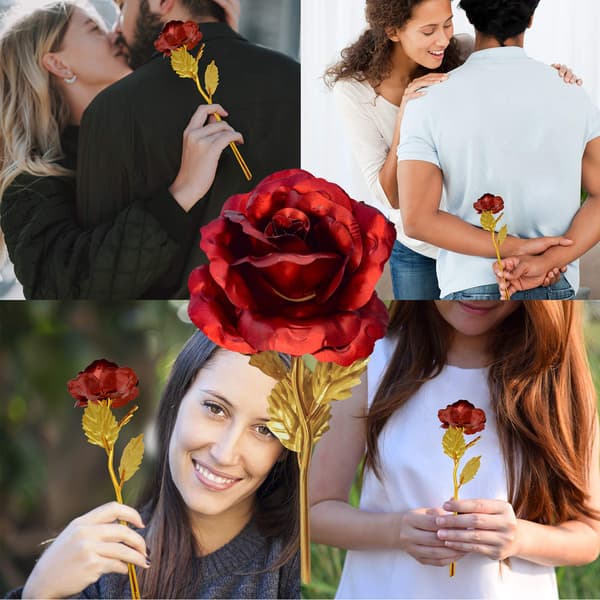 Forgyldte roser er en unik gave til Valentinsdag