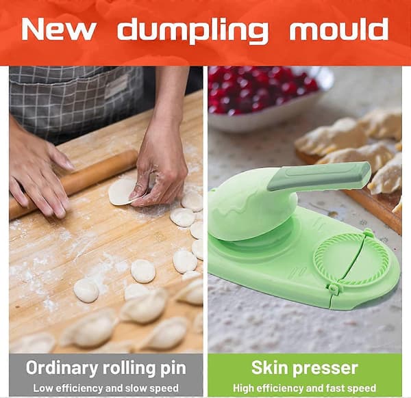 (Ny) 2 i 1 Tortillapressemaskine, Manuel Form til Dumplingindpakning - Empanadas og Dumplingdejpresse
