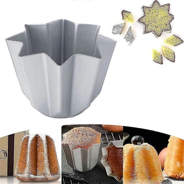 Åttekantet bakeform, non-stick kakeform i aluminiumslegering, egnet for pandoro-brød.
