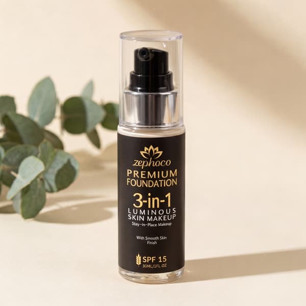 NY 30ml/box 3-i-1 Multi-Effect Long-Lasting Foundation (Ljus hudton) - Lättviktig, fäster väl på huden, döljer mindre ojämnheter