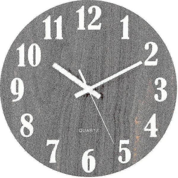 Luminous Väggklocka, Modern Dekorativ Tyst Väggklocka, Stor Urtavla Med 30cm